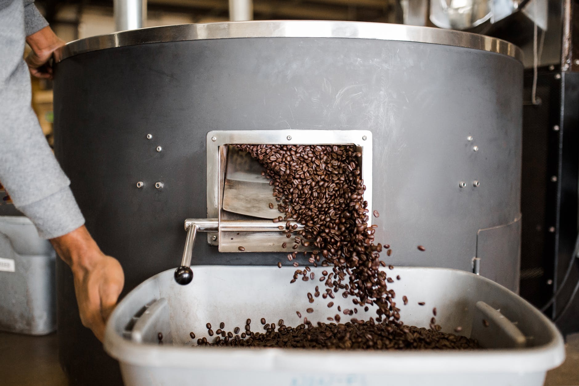 photo of coffee roasting